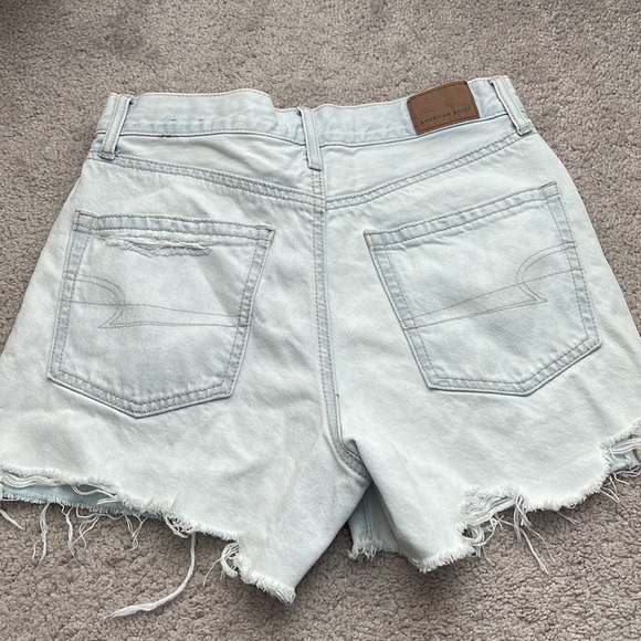 American Eagle High Waisted Ripped Jean Shorts - Picture 5 of 5